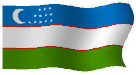 анимированный флаг Узбекистана создан Паскалем Гроссом